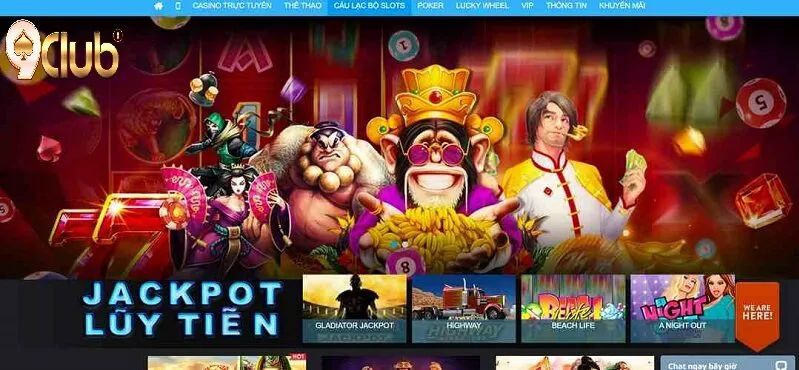 Slot Jackpot Lũy Tiến – Cơ Hội Trúng Thưởng Khủng Tại Câu Lạc Bộ Slot 9Club